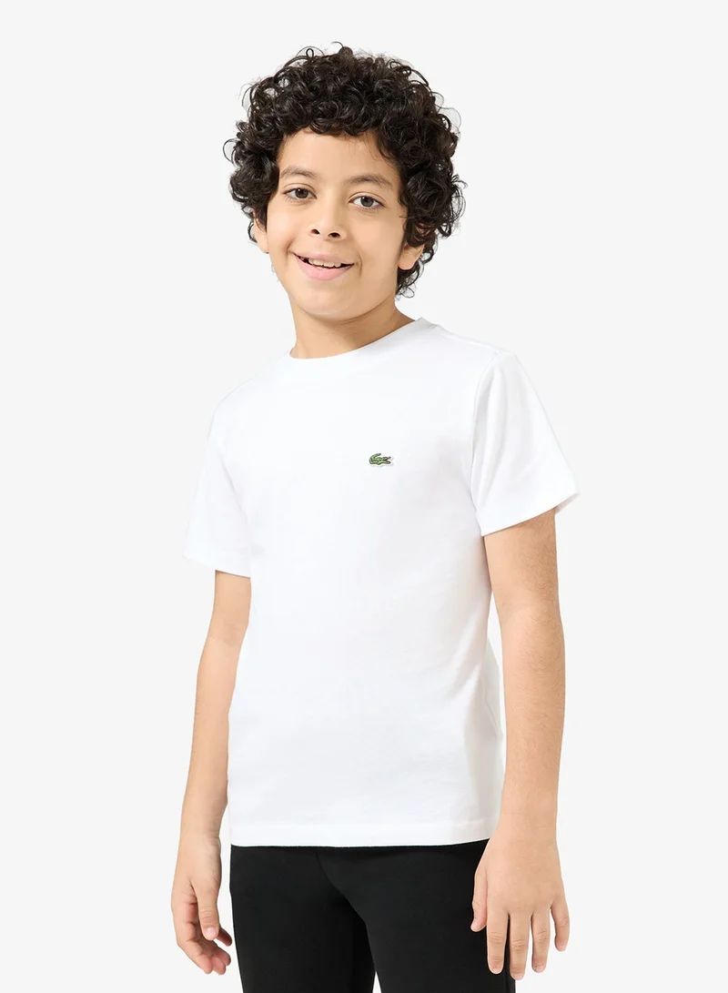 LACOSTE Kids Logo Crew Neck T-Shirt